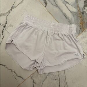 ALO Yoga White Athletic Shorts